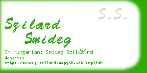 szilard smideg business card